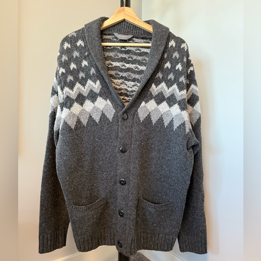Denver Hayes Charcoal Textured Sweater